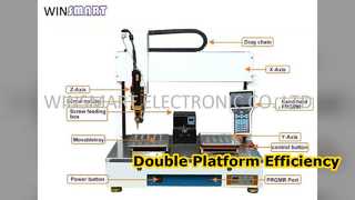 مفك براغي آلي مزدوج المنصة يعزز الكفاءة