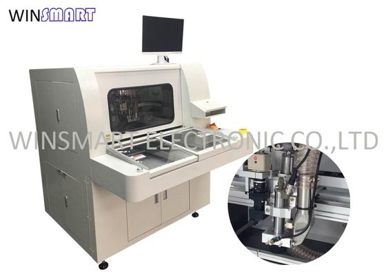 شراء 6KG / Cm2 نظام CCD المرئي الهوائي أعلى مكنسة التنظيف الكهربائية PCB Depaneling Router online manufacture