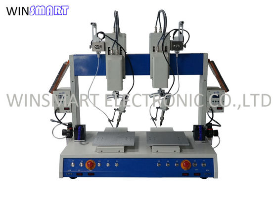 شراء روبوت لحام أوتوماتيكي مزدوج الرؤوس ، آلة لحام SMD Pcb 220 فولت 110 فولت online manufacture