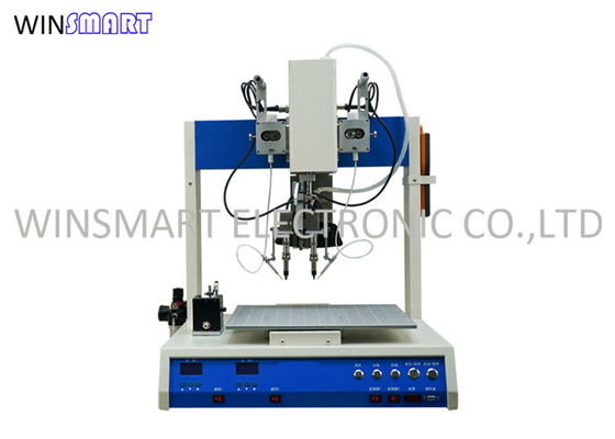 شراء 2 رئيس آلة لحام الروبوتية PCB 4 محور مع 1 الجدول online manufacture